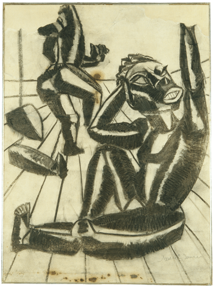 Marcel Janco, Plakatentwurf zu <em>Chant nègre,</em> 1916