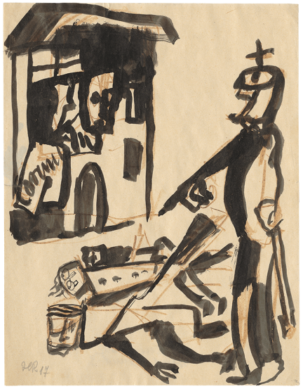 Hans Richter, Kaiser Wilhelm als Befehlshaber des Todes, 1917
